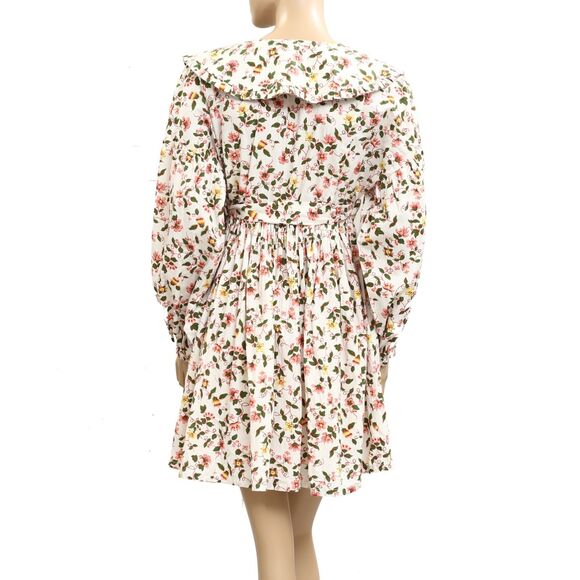 La Maregold The Camila Micro Mini Wrap Dress Floral Print Ruffle M New 283412 - Picture 7 of 8